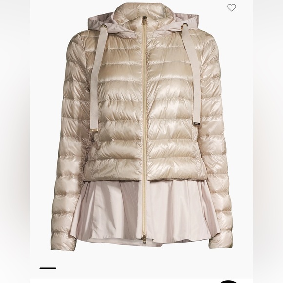 ジャケット HERNO GI000162D 12432P 2000 Jackets Beige Herno - Beige Nylon Ultralight Side Snap Down Jacket